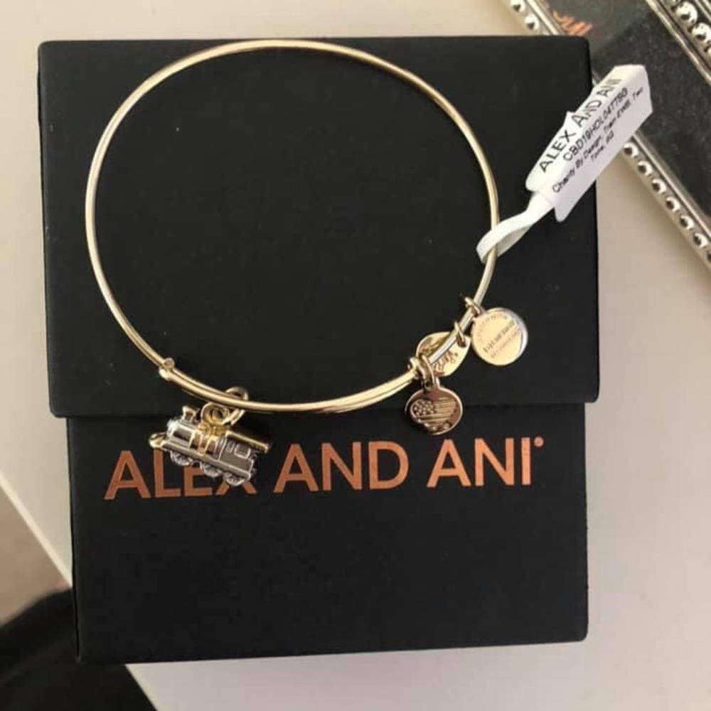 Brand new Alex and ani train bangle